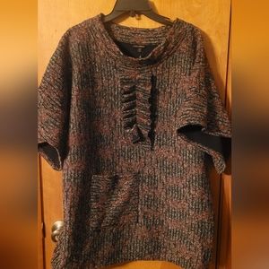 Coco Carmen M L World Market Chucky Sweater 10 Ca Womens Red Black NWOT